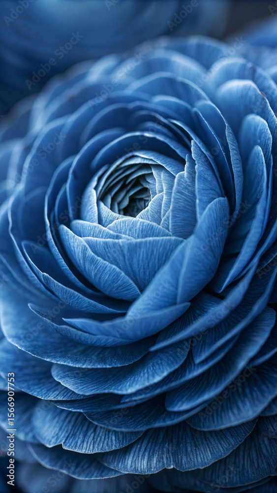 Fototapeta premium blue rose macro
