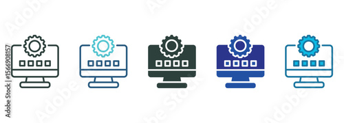 Application Icon Set Multiple Style Of
