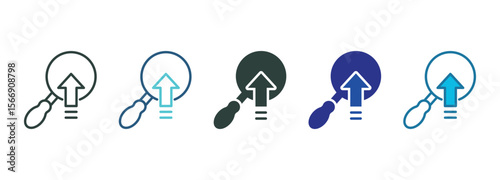 Analyze Icon Set Multiple Style Of