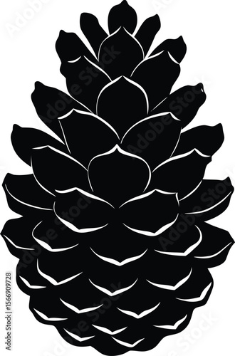 pinecone on white background.eps