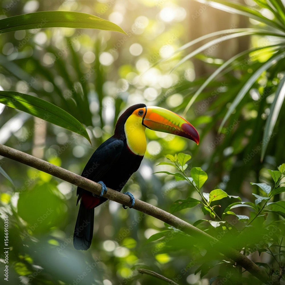 Fototapeta premium toucan on a branch