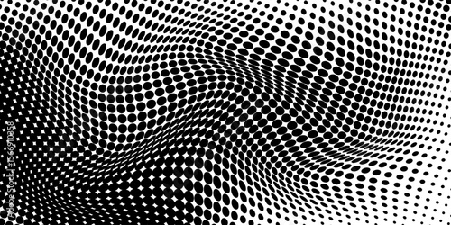 Background with monochrome dotted texture. Polka dot pattern template. vector ilustration