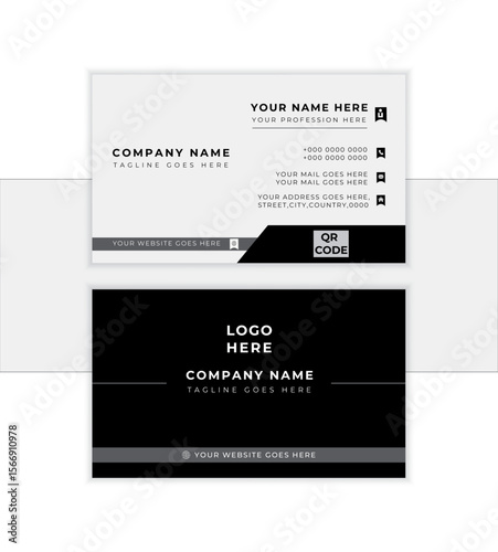 Corporate Modern and Creative Business card and editable vector graphic design. Luxury and elegant business card. stylish business card vector design. stationary design. visiting card. print template.