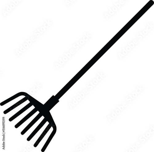 rake on white background.eps
