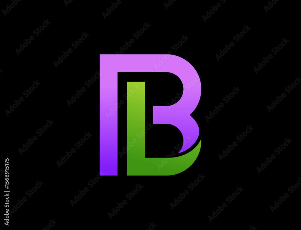 Abstract letter b logo design Abstract letter b logo design