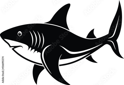 shark on white background.eps