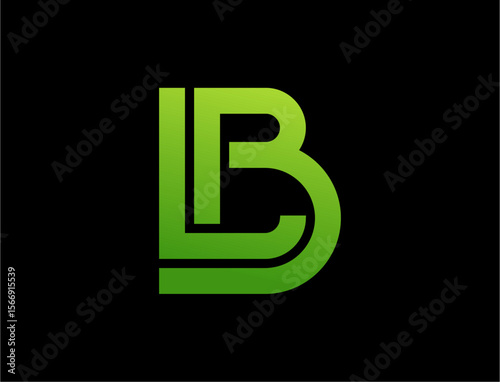 Modern lb monogram logo