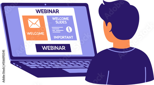 Join webinar online course training presentation conference on laptop screen