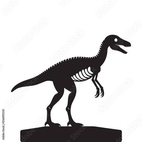 Museum Display With Dinosaur Skeleton