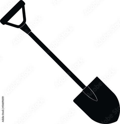 shovel on white background.eps