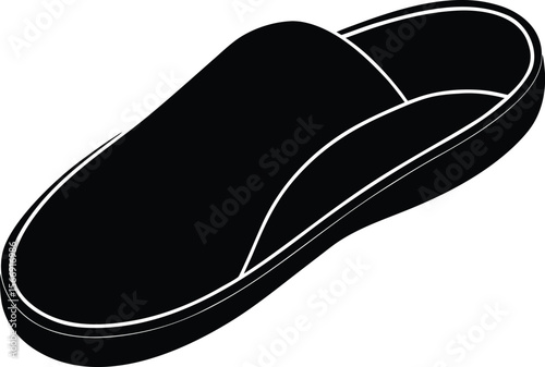 slipper on white background.eps