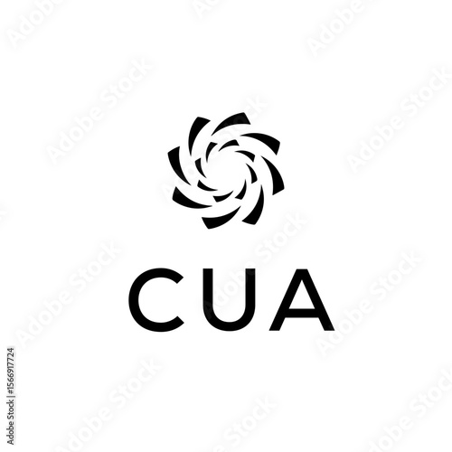 CUA logo design on white  background.