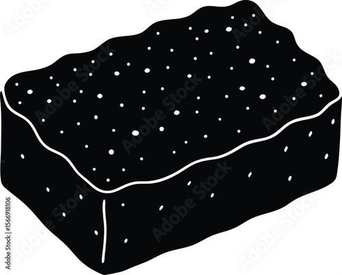 sponge on white background.eps