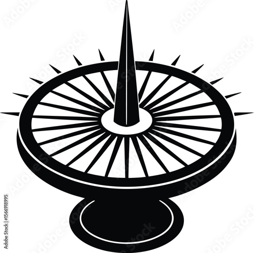 sundial on white background.eps