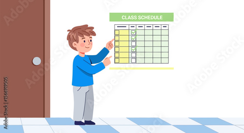 Class schedule planner for students and teachers back to school organization