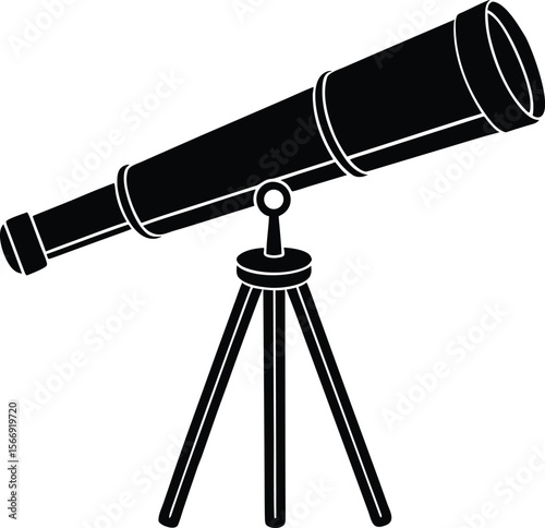telescope on white background.eps