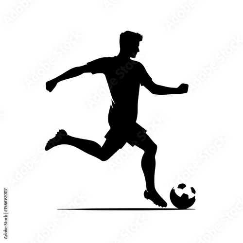 Footballer  silhouette , Footballer  vector