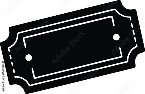 ticket on white background.eps