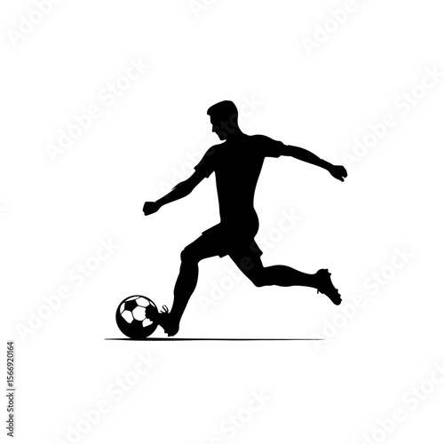 Footballer  silhouette , Footballer  vector