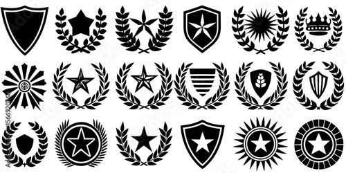 graphic ribbon elements for titles and headings
