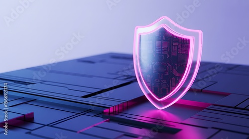 Cybersecurity Shield Protecting Digital Assets with Advanced Technology