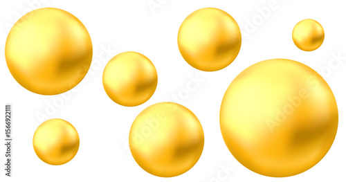 Oil bubble isolated on white background.