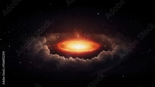 Glowing Galactic Core and Cosmic Phenomena Exploring Mysteries of Universe, Stars, Nebula, and Astrophysics in Deep Space Light