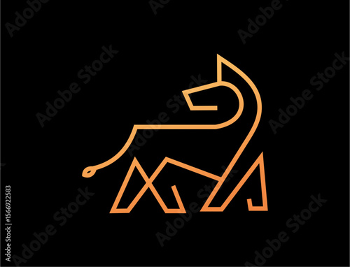 Abstract animal logo