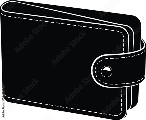 wallet on white background.eps