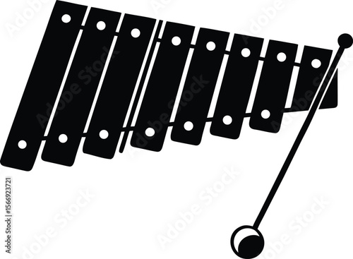 xylophone on white background.eps