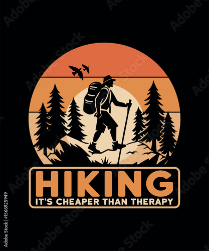 Hiking T-shirt Design