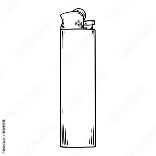 lighter line art drawing illustration