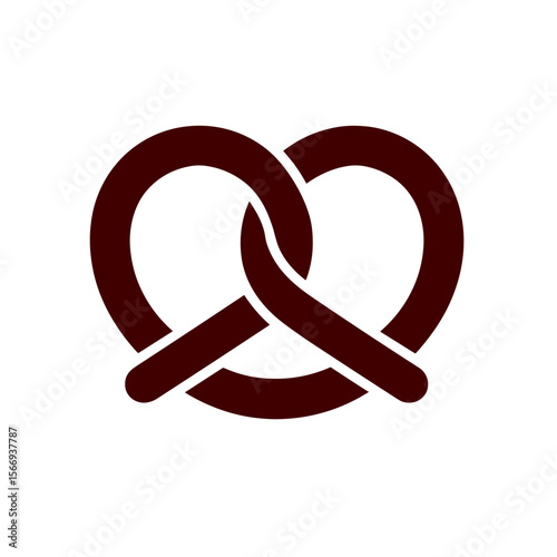 A stylized, delectable pretzel, artfully presented against a minimalist backdrop, inviting a sense of simple pleasures and enjoyment.