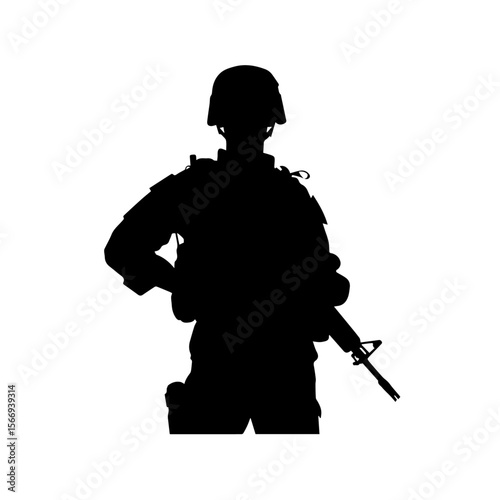 Soldier silhouette , Soldier vector