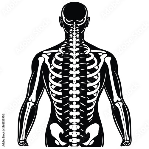 Human skeletal anatomy posterior view human skeleton