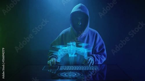 a cybercriminal hacks a drone