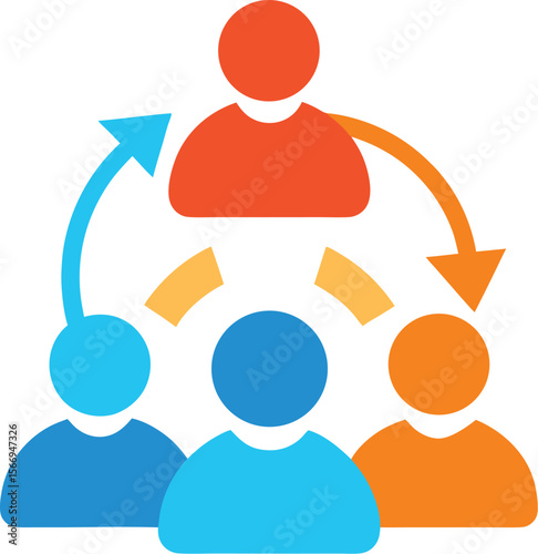 Diverse group of people providing feedback and opinions isolated on transparent background