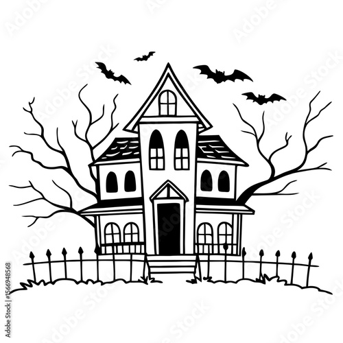 Spooky Haunted House Design