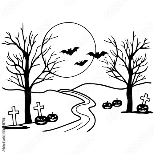 Halloween Pumpkin Path Decor