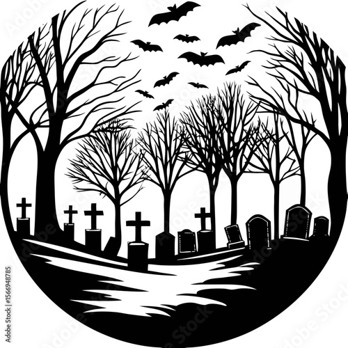 Haunted Forest Night Decor