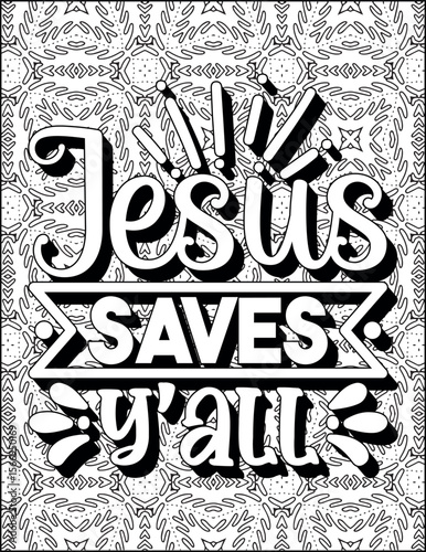 Bible Verse Quote Coloring Page for Adults. Christian Quote Coloring Page