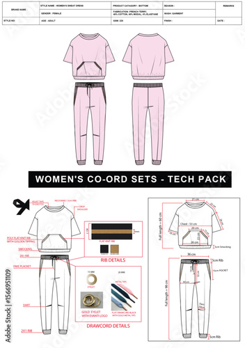 Women's Co-Ord Sets tech pack