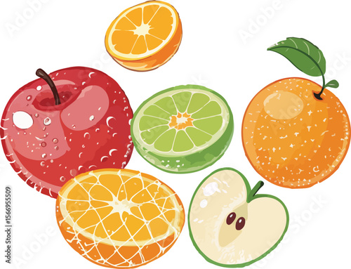 set of fruits