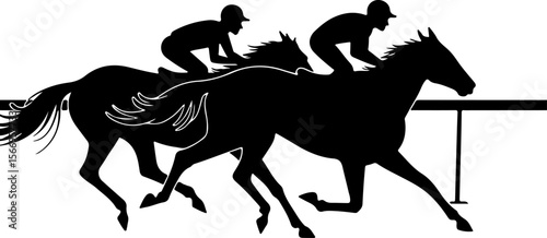 horses, riders, equestrian mountain city vector bundle