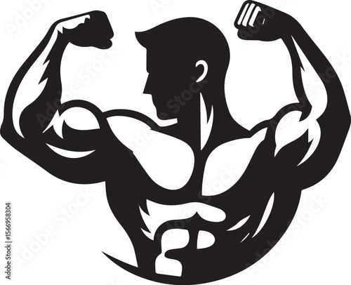 Muscles Icon silhouette 