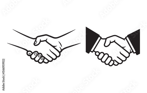 Handshake agreement business partnership deal