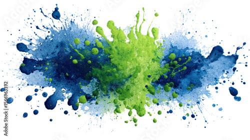 Colorful paint splash design, dynamic and vibrant, perfect for creative projects.