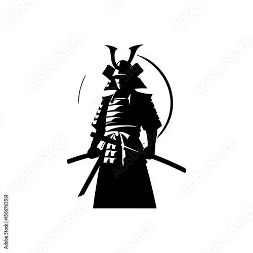 Samurai silhouette , Samurai vector