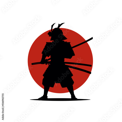 Samurai silhouette , Samurai vector