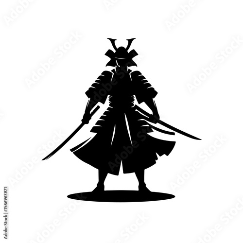 Samurai silhouette , Samurai vector